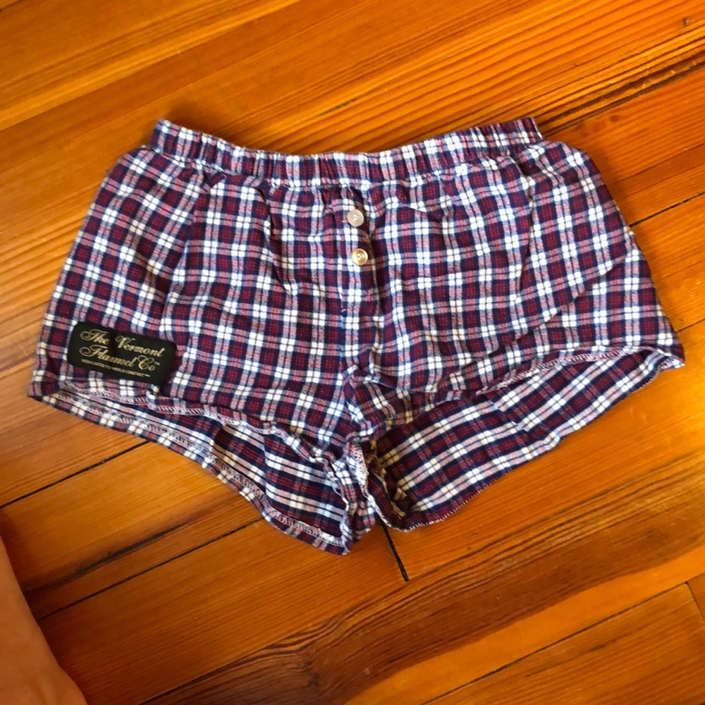 Vermont flannel shorts